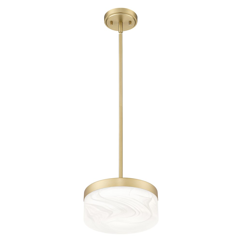 Z-Lite 1 Light Pendant, Modern Gold