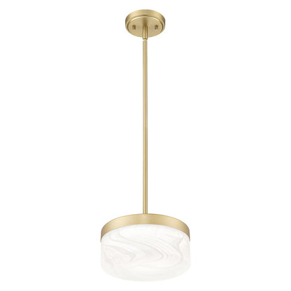 Z-Lite 1 Light Pendant, Modern Gold