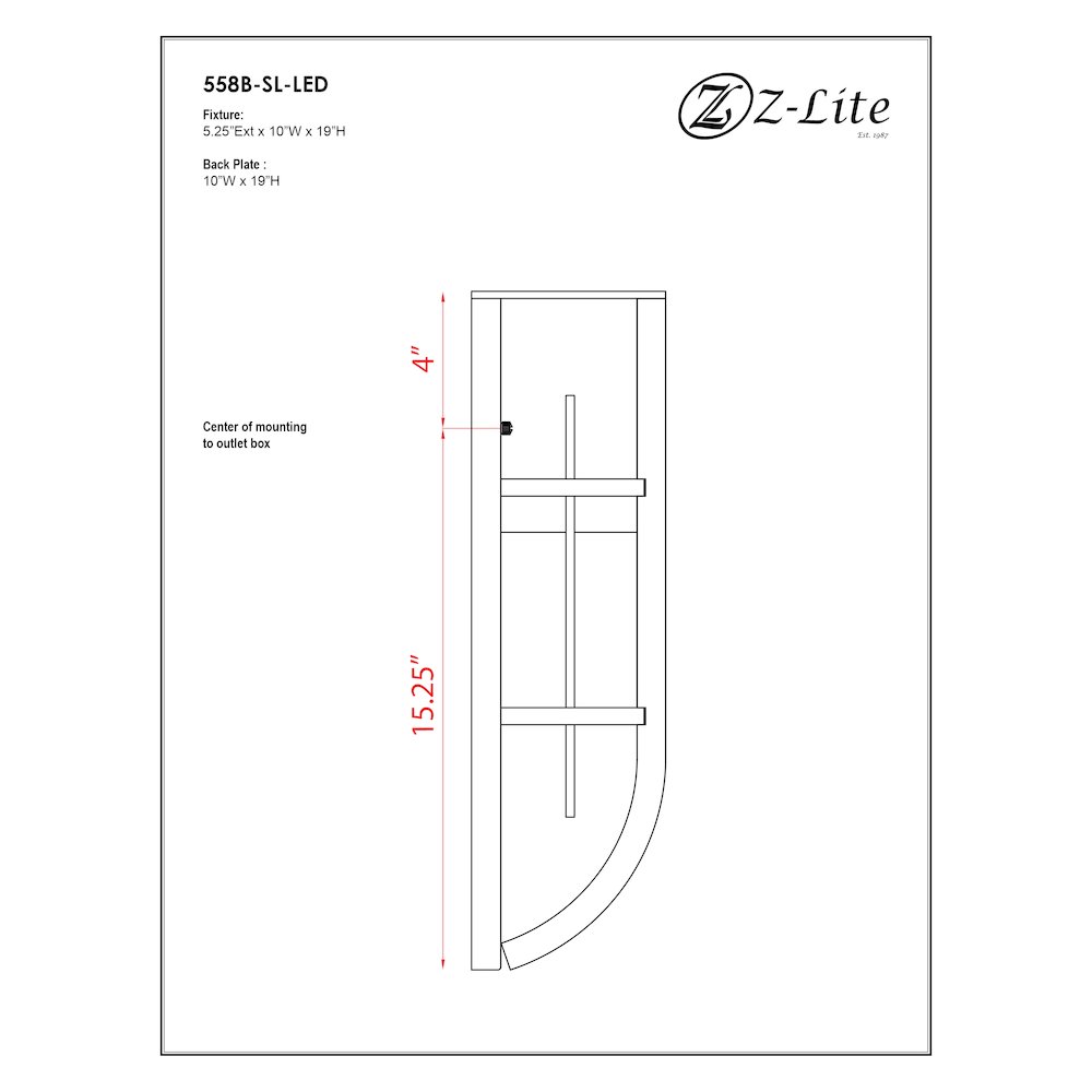 Z-Lite 1 Light Outdoor Wall Light