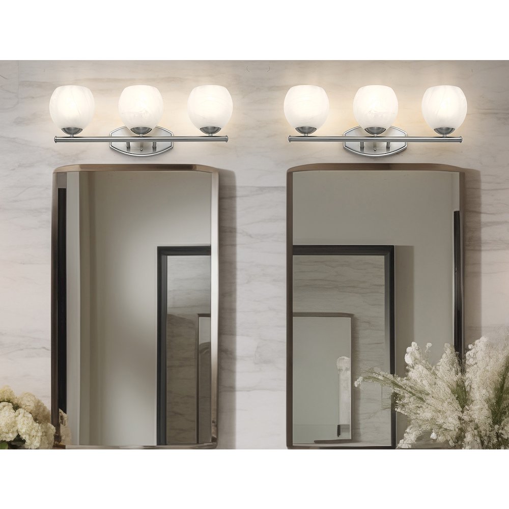 Z-Lite 3 Light Vanity, Brushed Nickel
