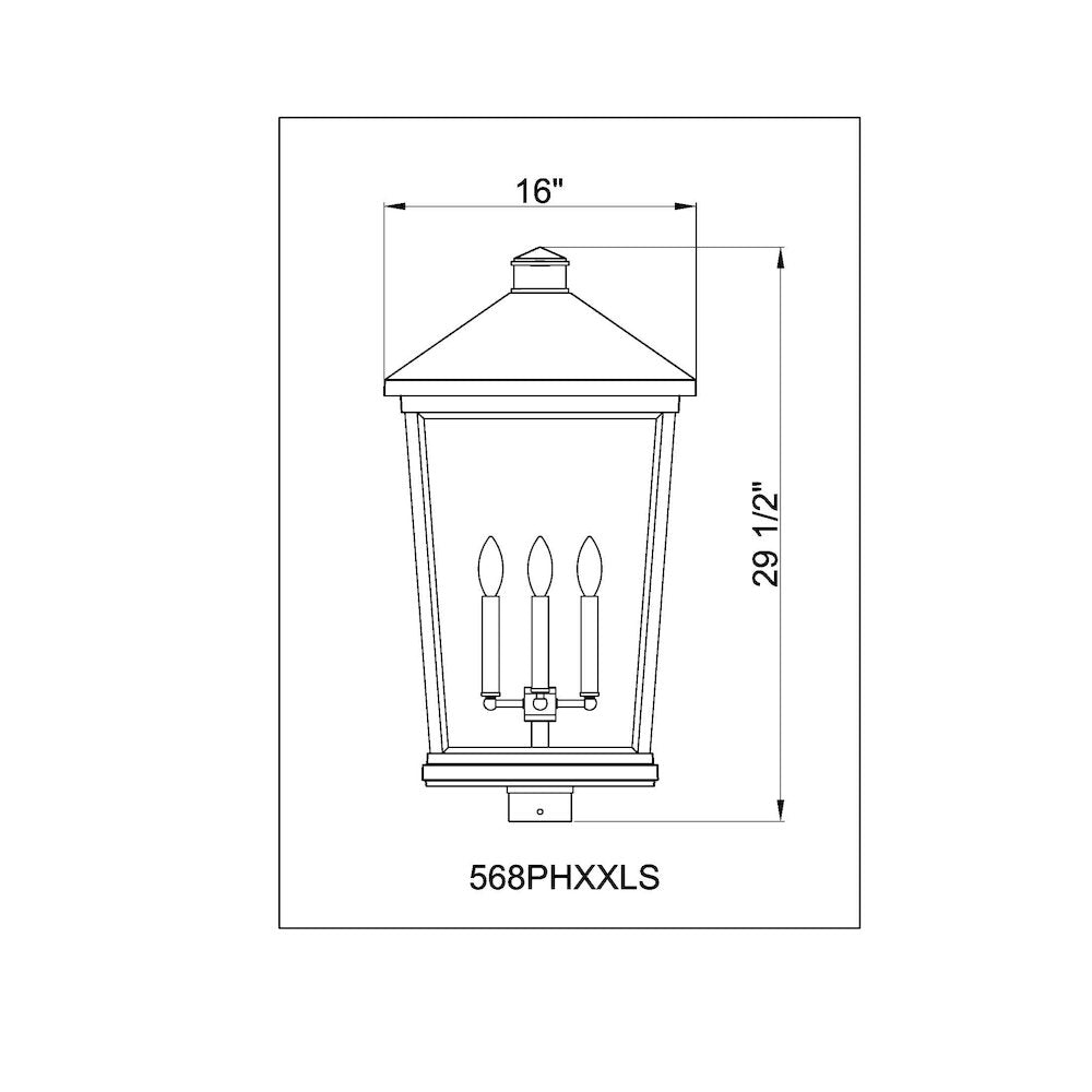 Z-Lite 4 Light Outdoor Post Mount Fixture