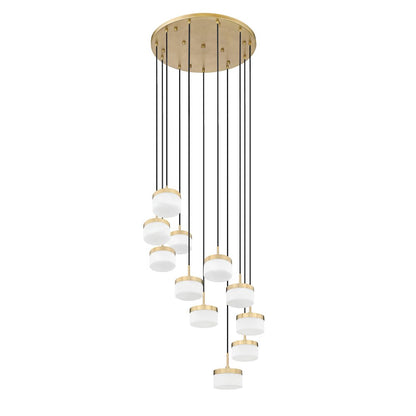 Z-Lite 11 Light Chandelier, Modern Gold