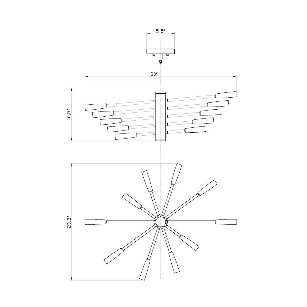 Z-Lite 10 Light Chandelier