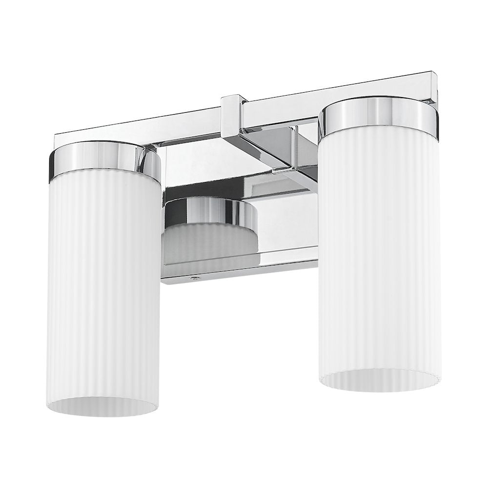 Z-Lite Danica 2 Light Vanity in Chrome color, Steel frame