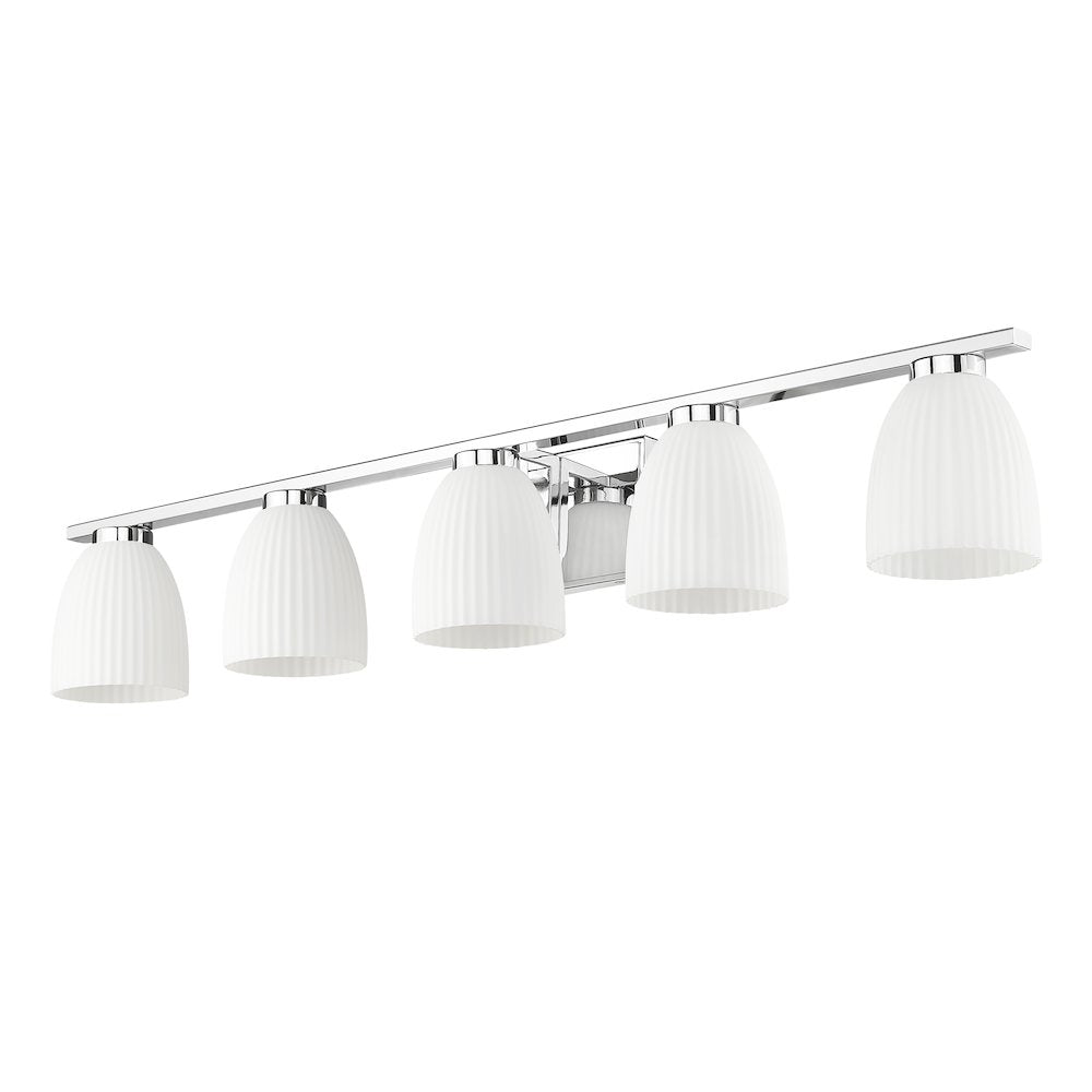 Z-Lite Naya 5 Light Vanity in Chrome color, Steel frame