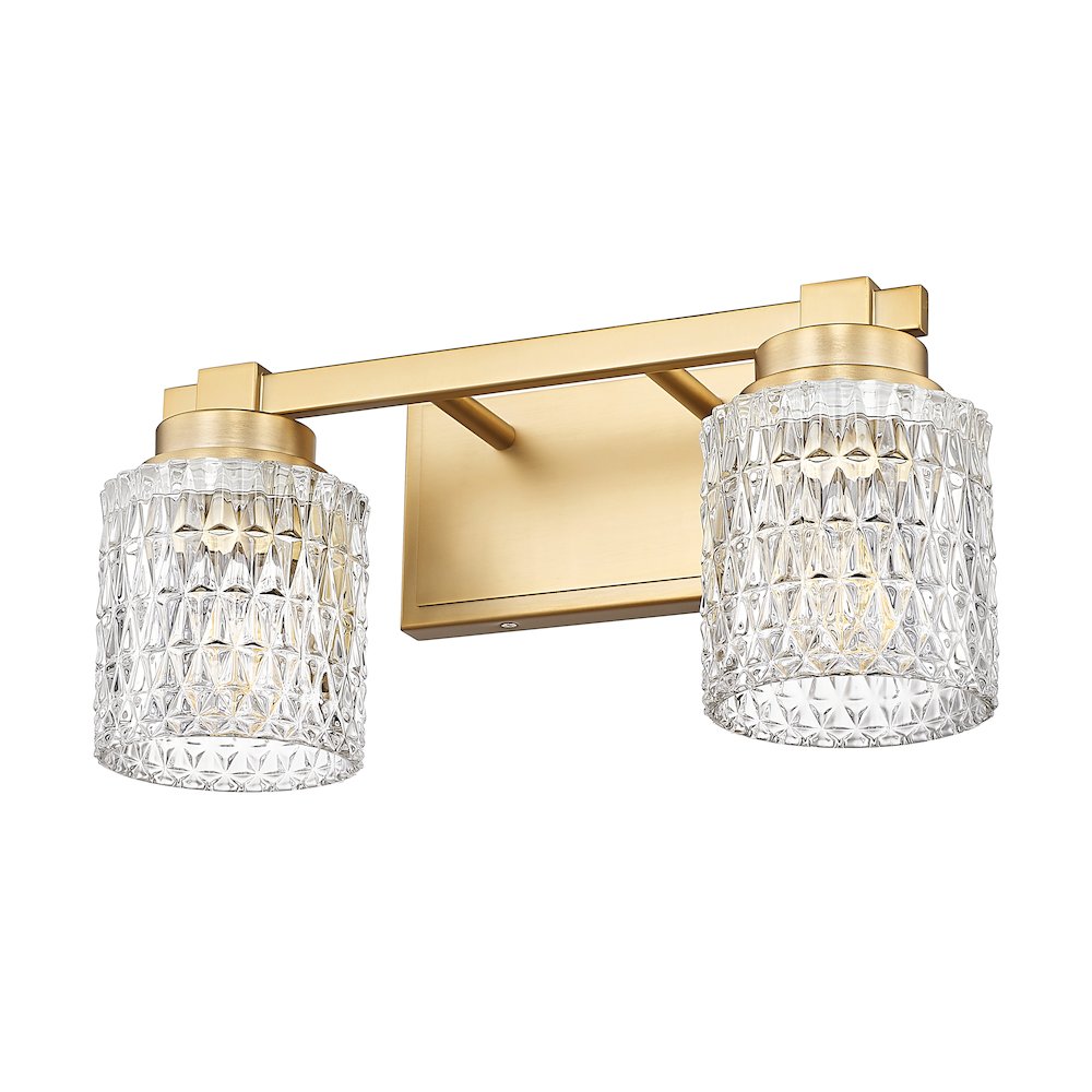 Z-Lite 2 Light Vanity, Modern Gold