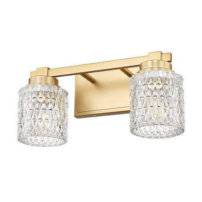 Z-Lite 2 Light Vanity, Modern Gold