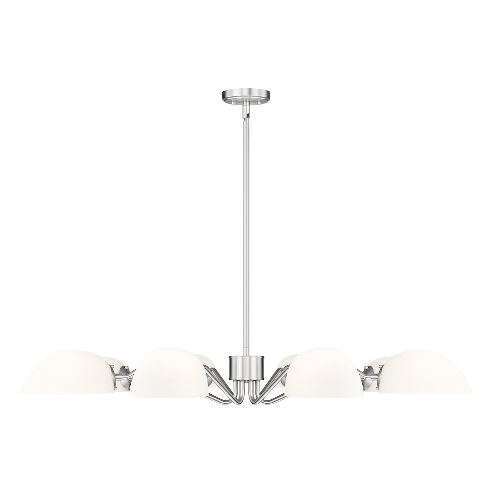 Z-Lite 8 Light Chandelier, Brushed Nickel