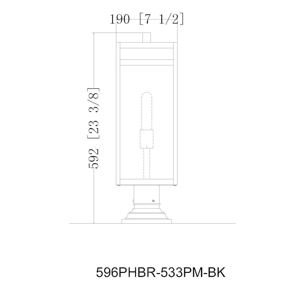 Z-Lite 1 Light Outdoor Pier Mounted Fixture