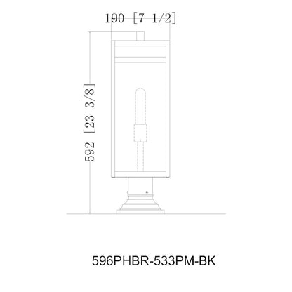 Z-Lite 1 Light Outdoor Pier Mounted Fixture