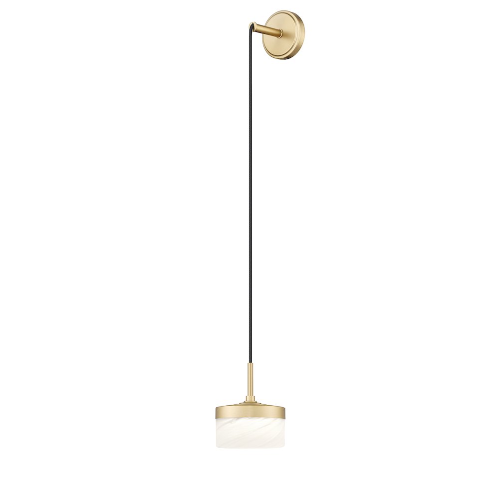 Z-Lite 1 Light Wall Sconce, Modern Gold
