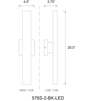 Z-Lite 2 Light Outdoor Wall Light