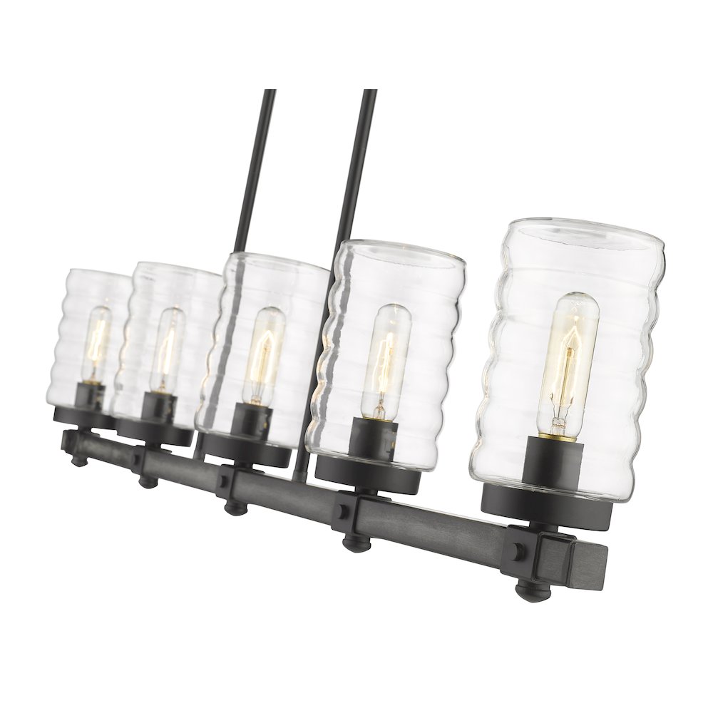 Z-Lite 5 Light Outdoor Linear Chandelier