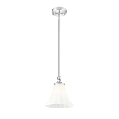 Z-Lite 1 Light Pendant, Brushed Nickel