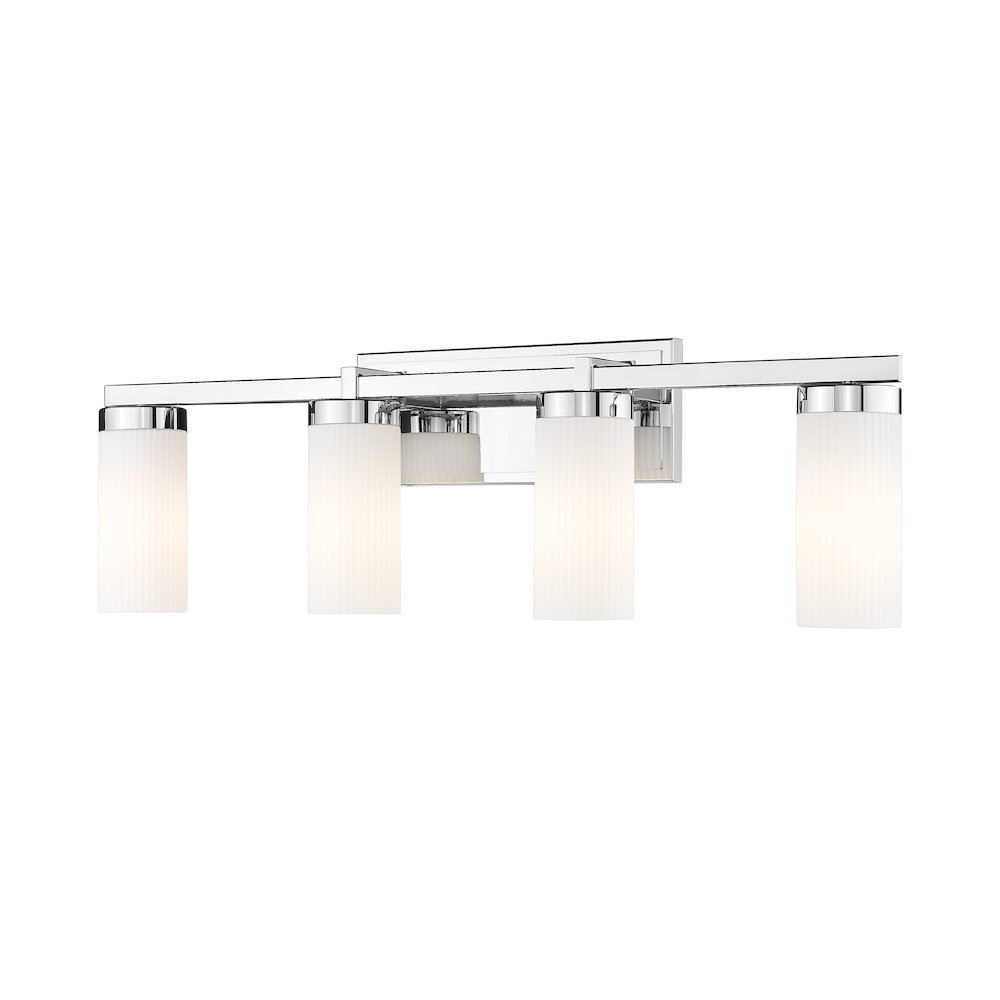 Z-Lite Danica 4 Light Vanity in Chrome color, Steel frame