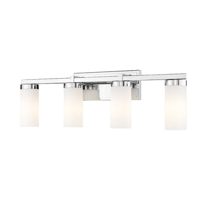 Z-Lite Danica 4 Light Vanity in Chrome color, Steel frame