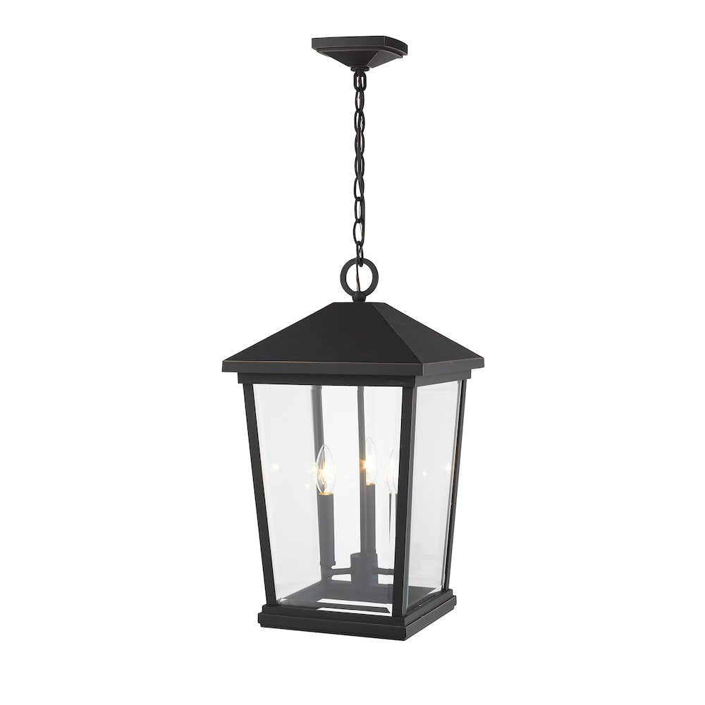 Z-Lite 3 Light Outdoor Chain Mount Ceiling Fixture