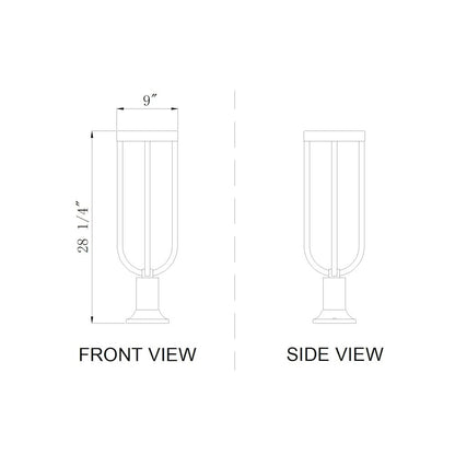 Z-Lite 1 Light Outdoor Pier Mounted Fixture
