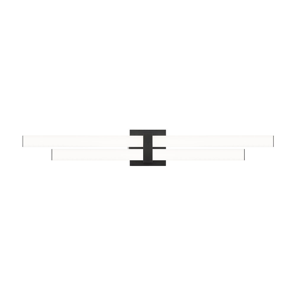 Z-Lite Zane 2 Light Vanity in Matte Black Frame Finish
