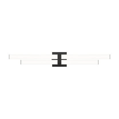 Z-Lite Zane 2 Light Vanity in Matte Black Frame Finish