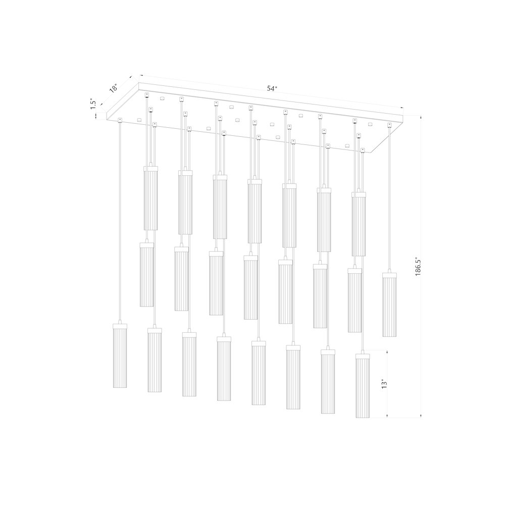 Z-Lite 23 Light Linear Chandelier