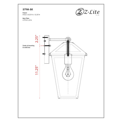 Z-Lite 1 Light Outdoor Wall Light
