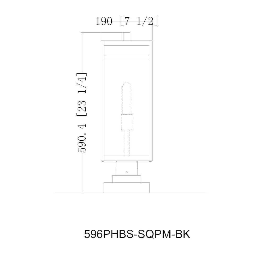 Z-Lite 1 Light Outdoor Pier Mounted Fixture