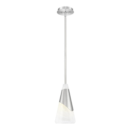 Z-Lite Aimie 1 Light Pendant, Brushed Nickel