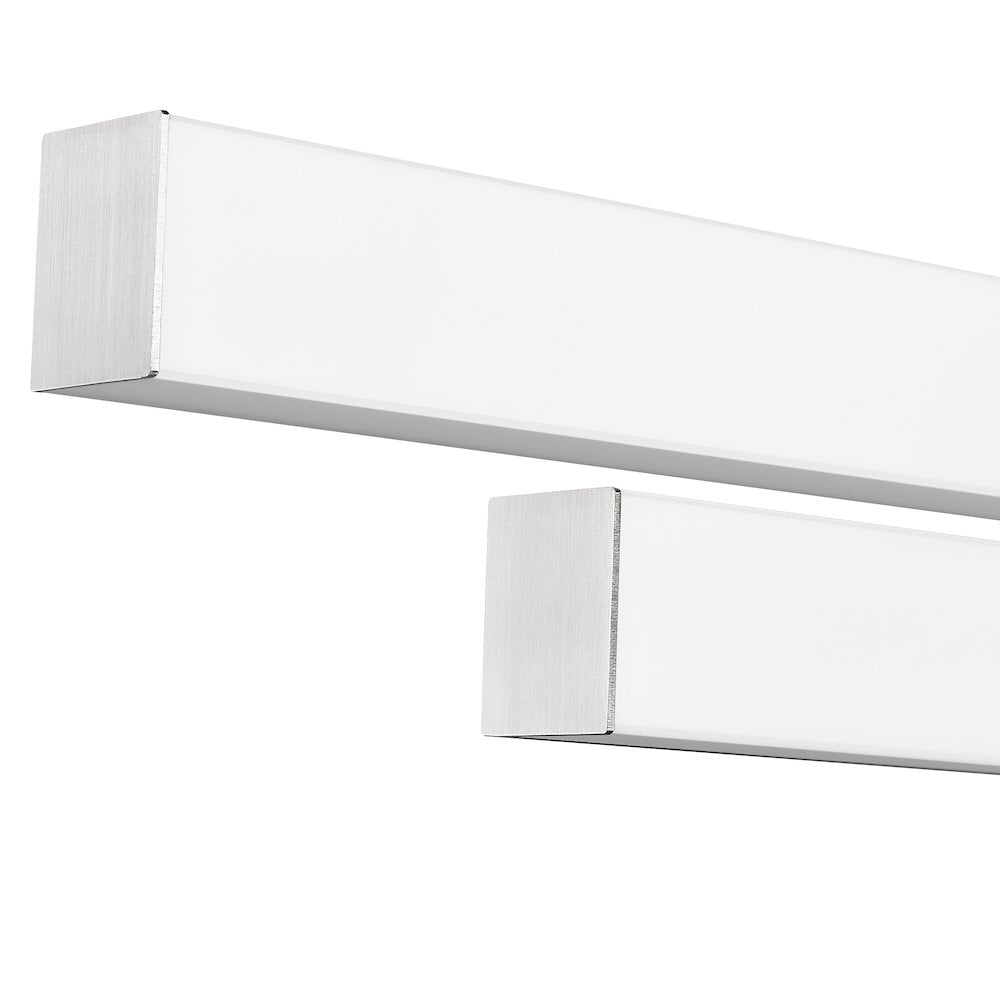 Z-Lite Zane 2 Light Vanity in Brushed Nickel Frame Finish