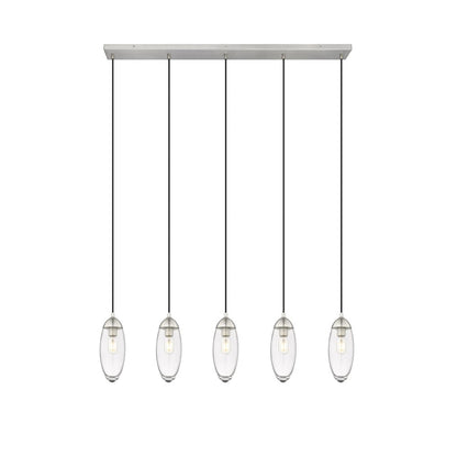 Z-Lite 5 Light Linear Chandelier