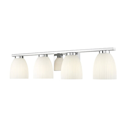 Z-Lite Naya 4 Light Vanity in Chrome color, Steel frame