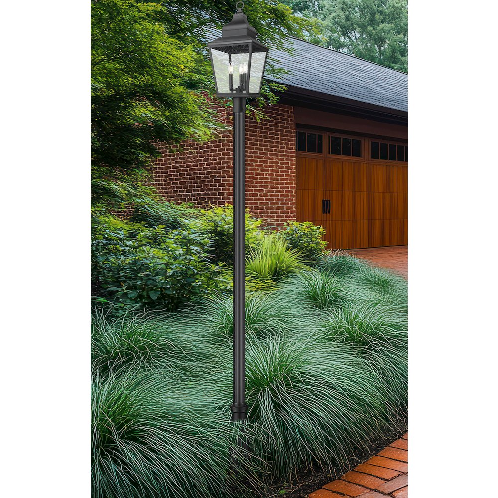 Z-Lite 3 Light Outdoor Post Mounted Fixture, Sand Black