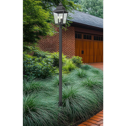 Z-Lite 3 Light Outdoor Post Mounted Fixture, Sand Black