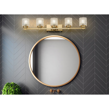 Z-Lite 5 Light Vanity, Modern Gold