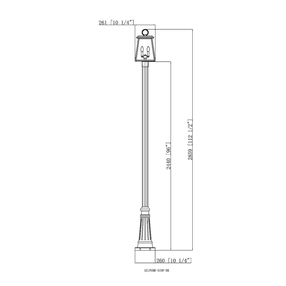 Z-Lite 2 Light Outdoor Post Mounted Fixture