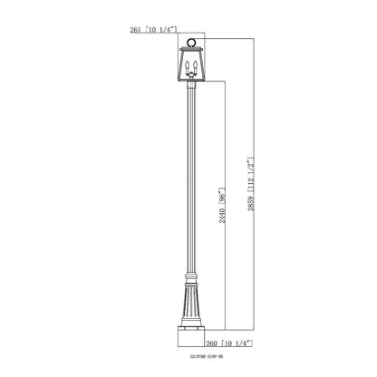 Z-Lite 2 Light Outdoor Post Mounted Fixture