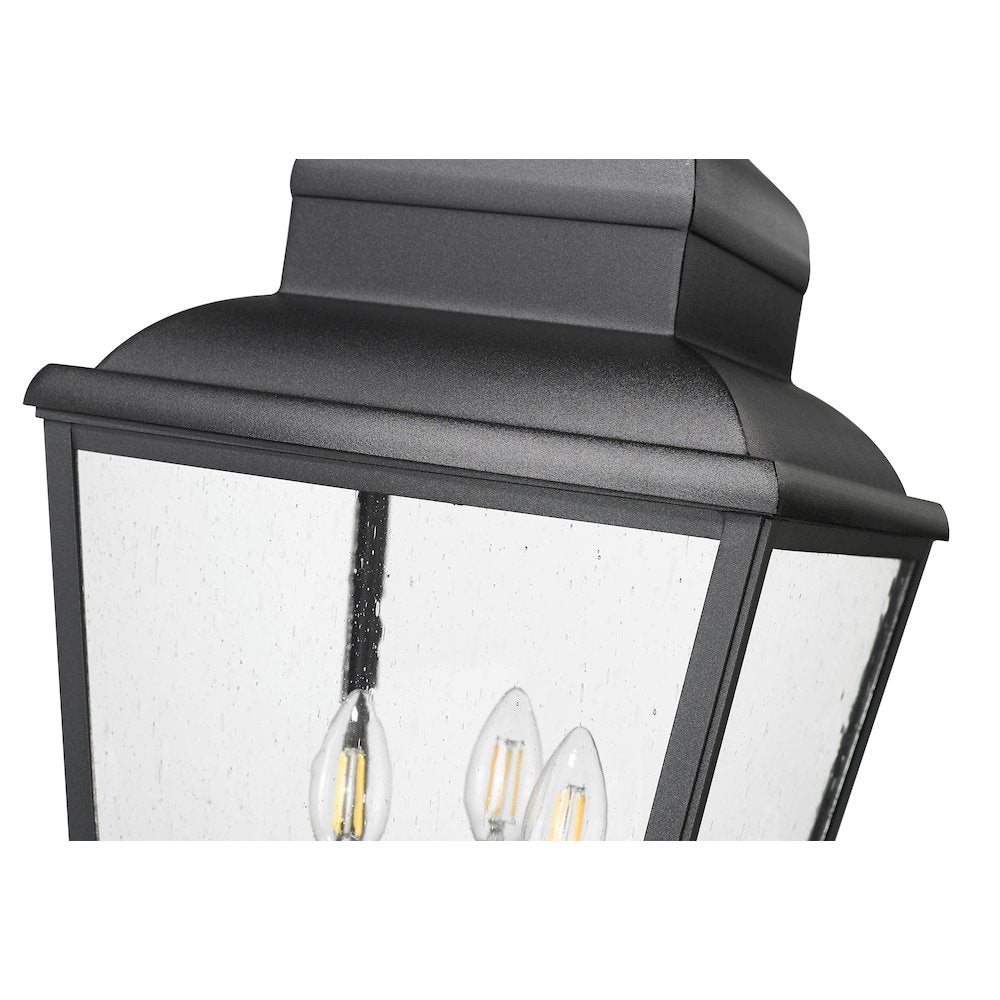 Z-Lite 3 Light Outdoor Post Mounted Fixture, Sand Black