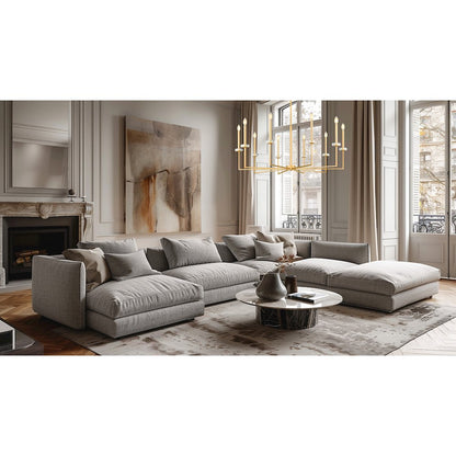 Z-Lite 10 Light Chandelier, Mordern Gold