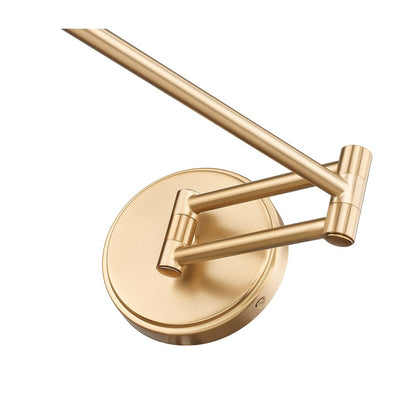 Z-Lite 1 Light Wall Sconce, Modern Gold