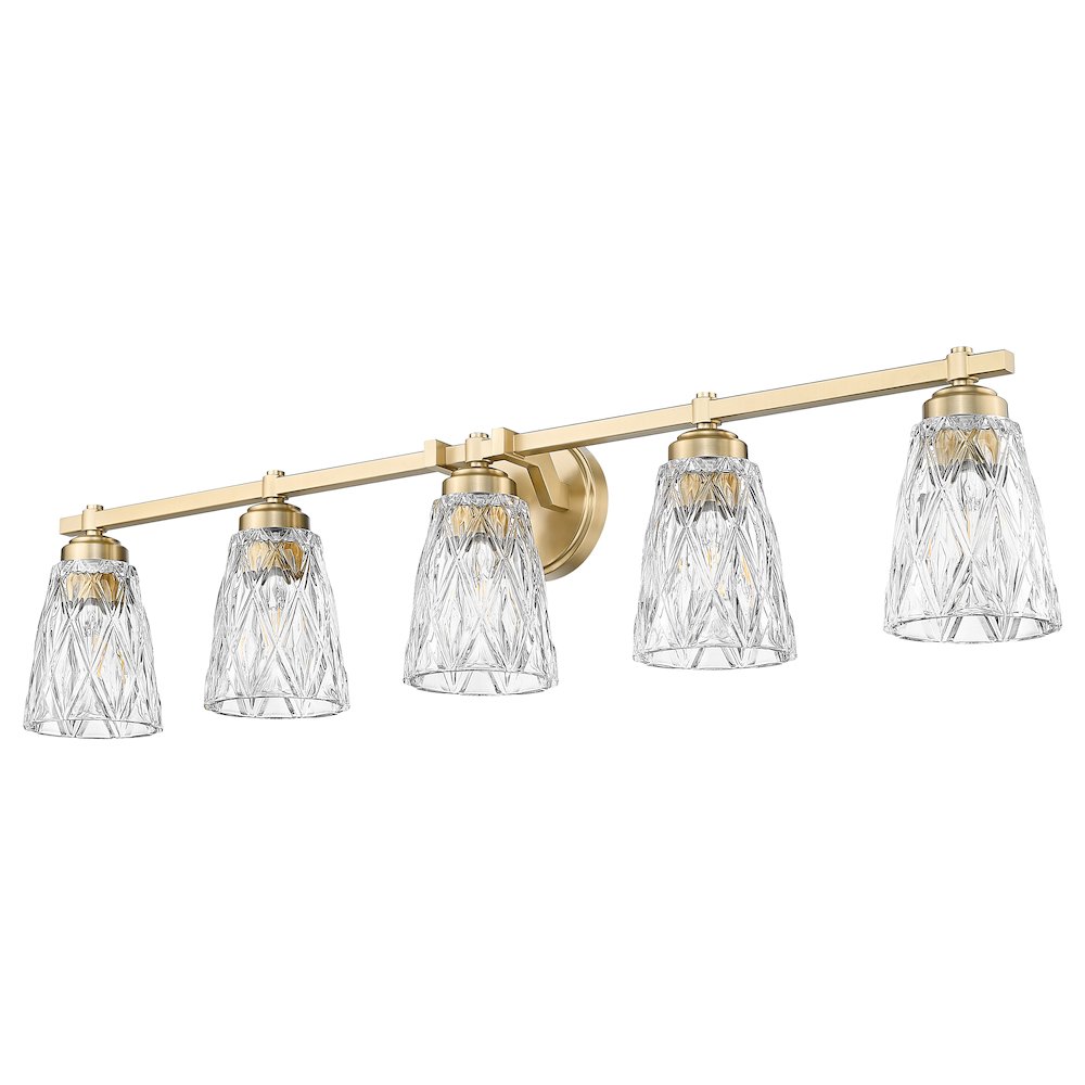 Z-Lite 5 Light Vanity, Modern Gold