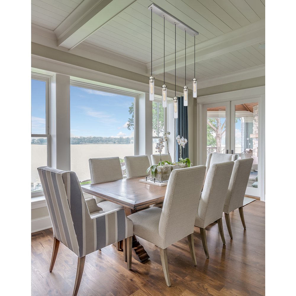 Z-Lite 5 Light Linear Chandelier
