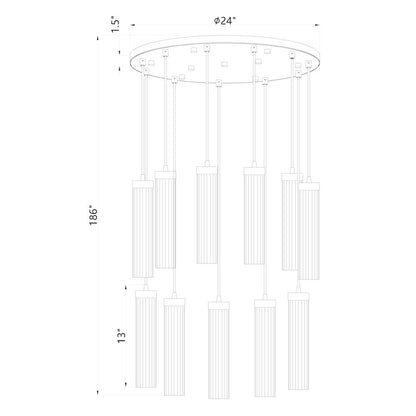 Z-Lite 11 Light Chandelier