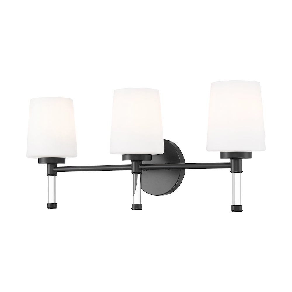 Z-Lite 3 Light Vanity, Matte Black