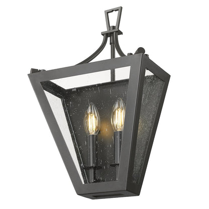 Z-Lite 2 Light Wall Sconce, Iron Ore