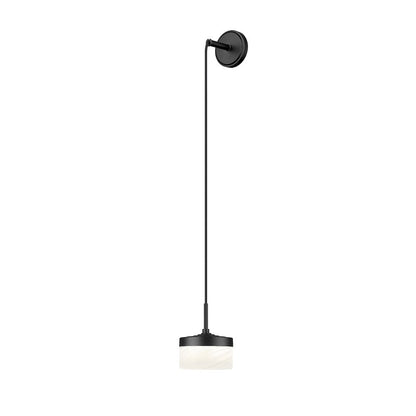 Z-Lite 1 Light Wall Sconce, Matte Black