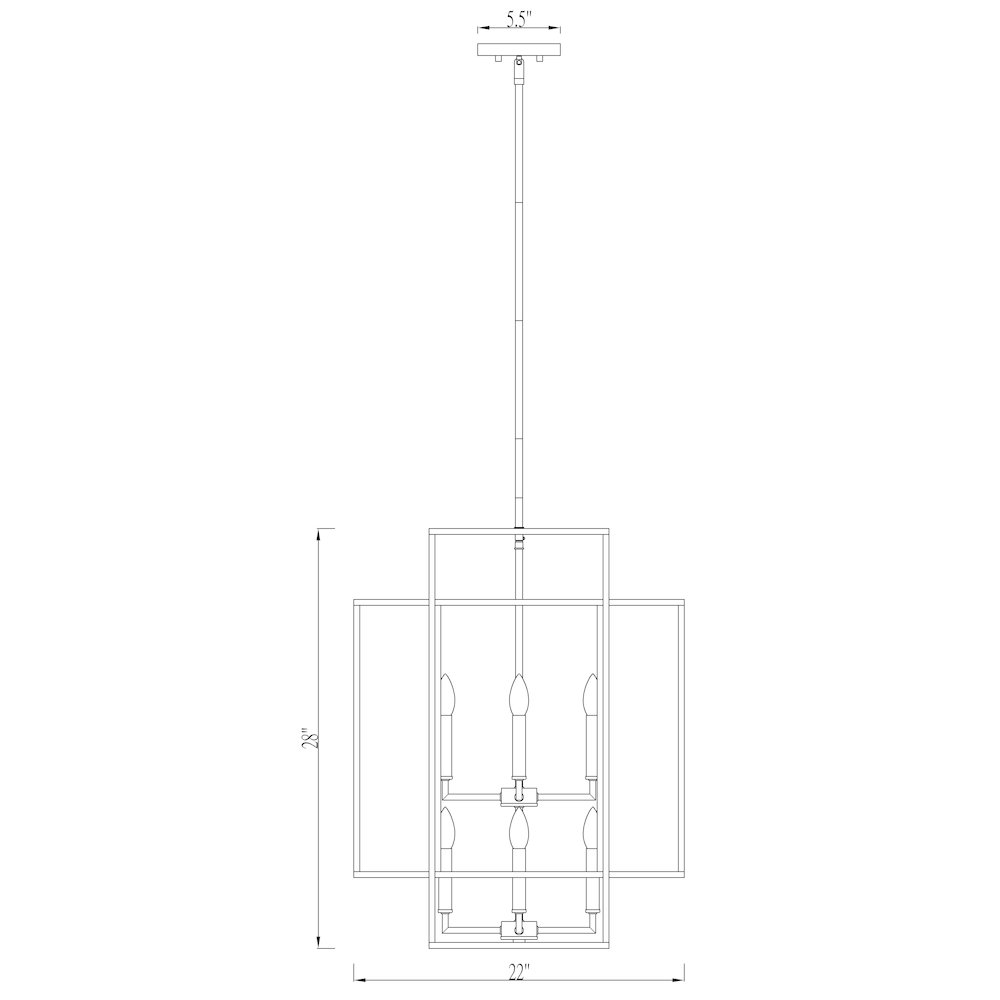 Z-Lite 8 Light Chandelier