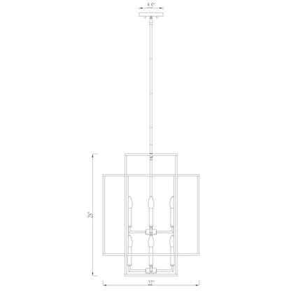 Z-Lite 8 Light Chandelier