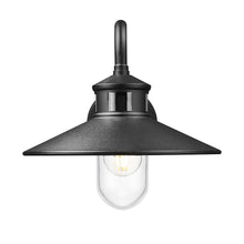 Z-Lite RLM 1 Light Outdoor Wall Light in Sand Black color, Aluminum frame