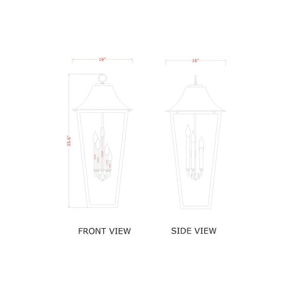 Z-Lite 5 Light Outdoor Chain Mount Ceiling Fixture