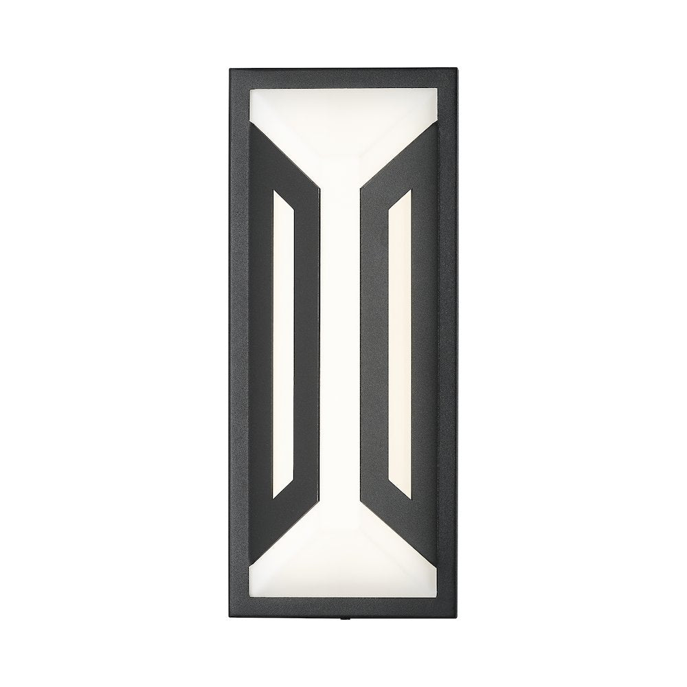Z-Lite 2 Light Outdoor Wall Light, Sand Black